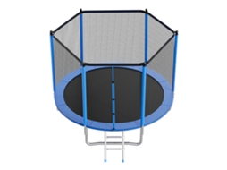Trampolim Para Exterior Succebuy 305 X 228 Cm Cama Elástica Para Crianças Postes Retos