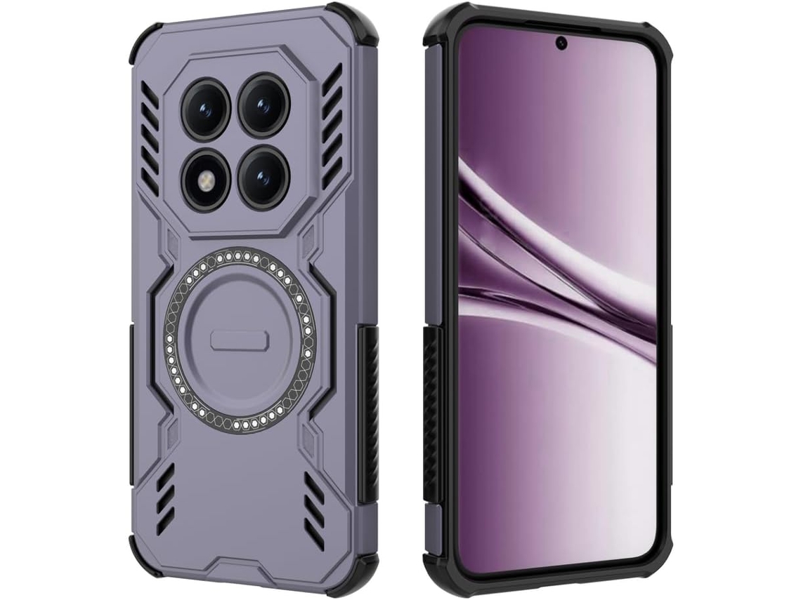 Capa Hexinyigjly Para Xiaomi Redmi Note 15 Pro, Compatível Com Magsafe Roxo