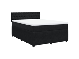 Box Spring Bed, Box Spring Beds Vidaxl Preto Veludo (140 X 200 Cm)