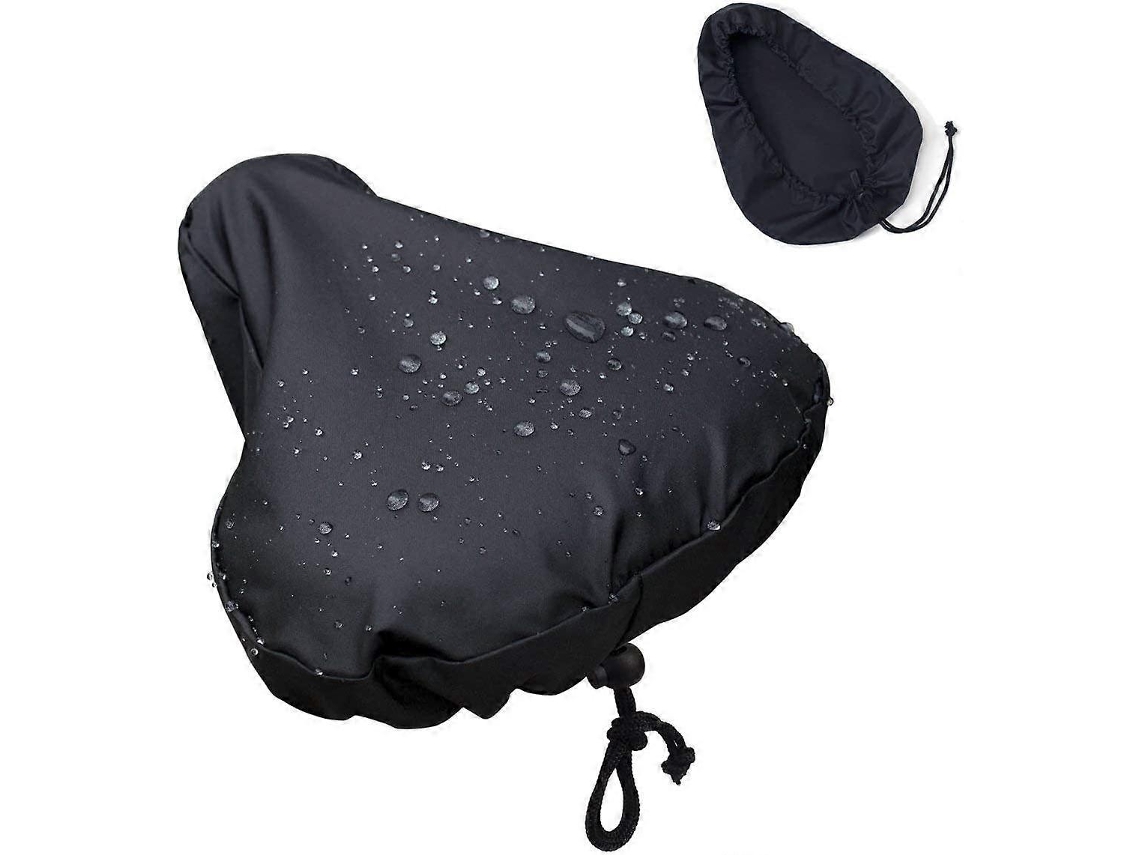 Capa Para Assento De Bicicleta - 2 Unidades Chuva Bicicleta, Protetora Almofada (preta) -aquaforge