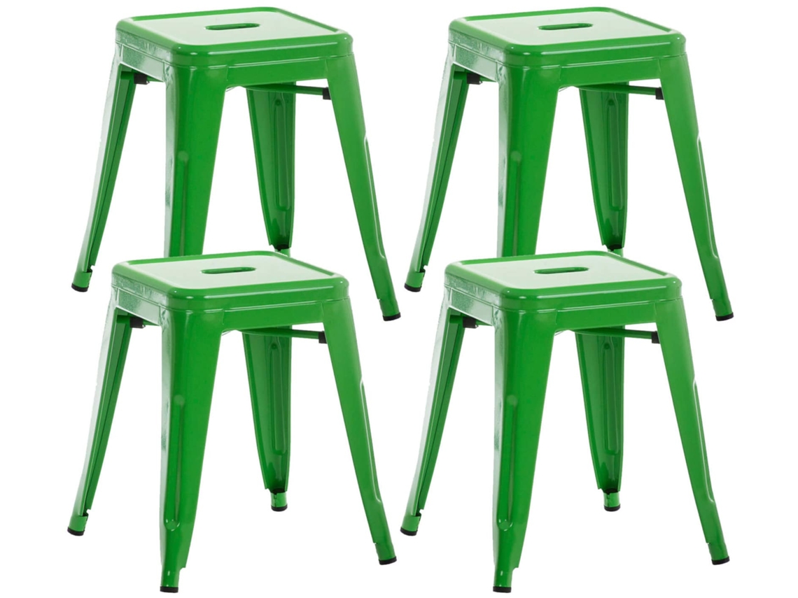 Conjunto De 4 Bancos Armin Verde