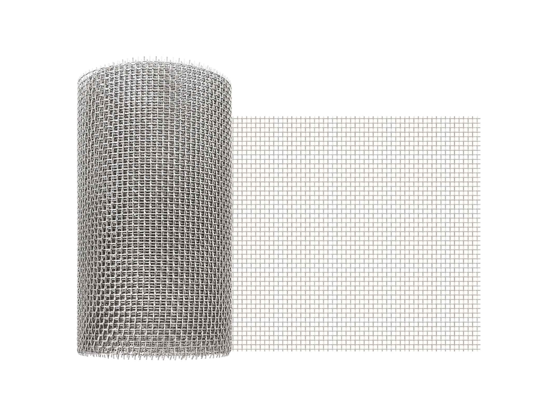 Vidaxl Tela De Malha 20 X 1000 Cm 6 Mesh Aço Inoxidável 201 Prateado