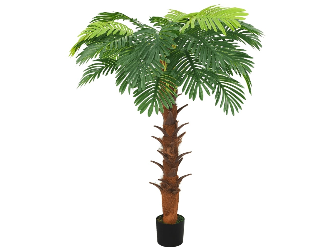 Vidaxl Palmeira Cica Artificial Com Vaso 160 Cm Verde