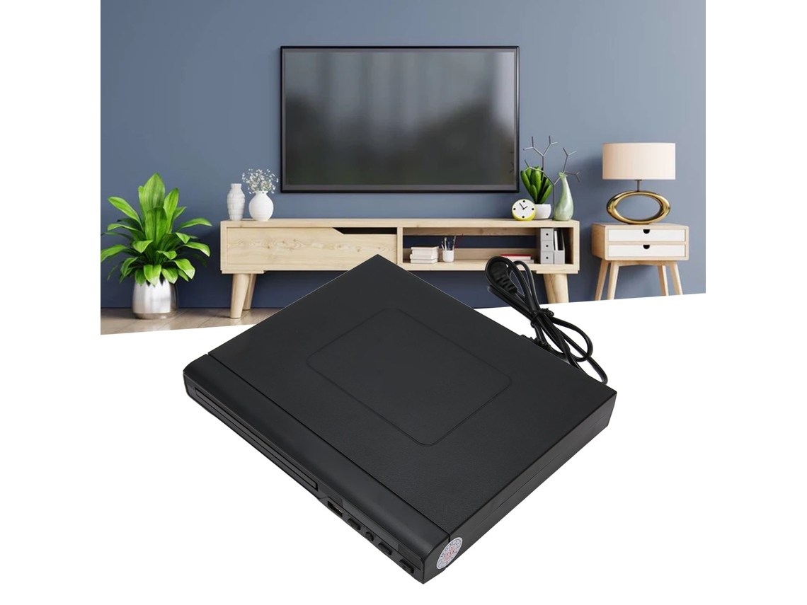 Mini Hd Dvd Player Com Interface Pal Ntsc Usb 2.0 Integrada, Controle Remoto, Cd Player Doméstico Com Cabo Rca Para Tv, Plugue Ue Aquaforge