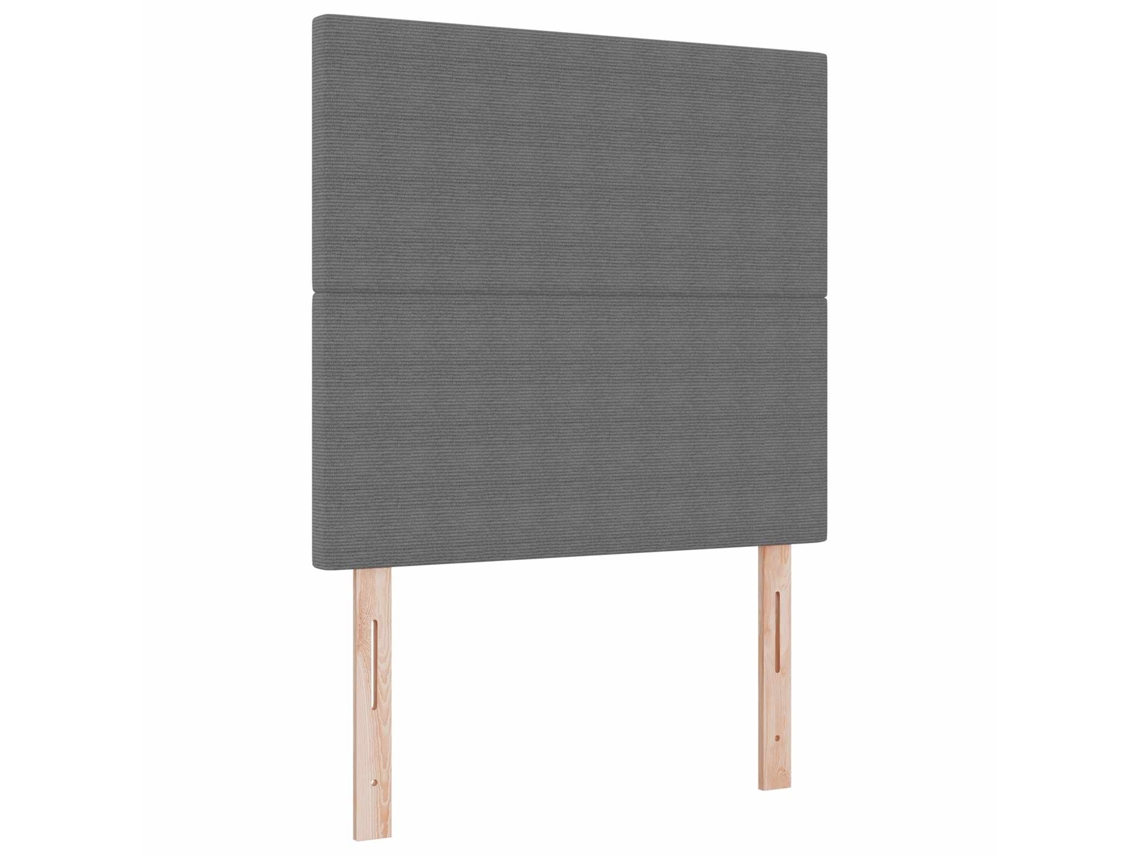 Cabeceira Led Cinzento Claro 100cm Tecido de Veludo MAISON EXCLUSIVE