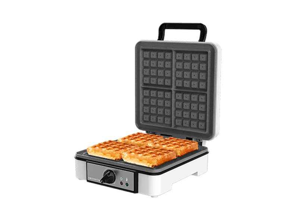 Máquina para Waffles Cecotec Fun Gofrestone 4Inox 1200 W Worten.pt