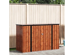 Vidaxl Caixa De Armazenamento Para Jardim Castanho 214 X 82 X 132 Cm