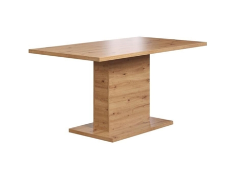 FOLLOW mesa de jantar para 6 pessoas - Melamina de carvalho artesanal - 160 x 80 x 76 cm TRENDS INTERNATIONAL