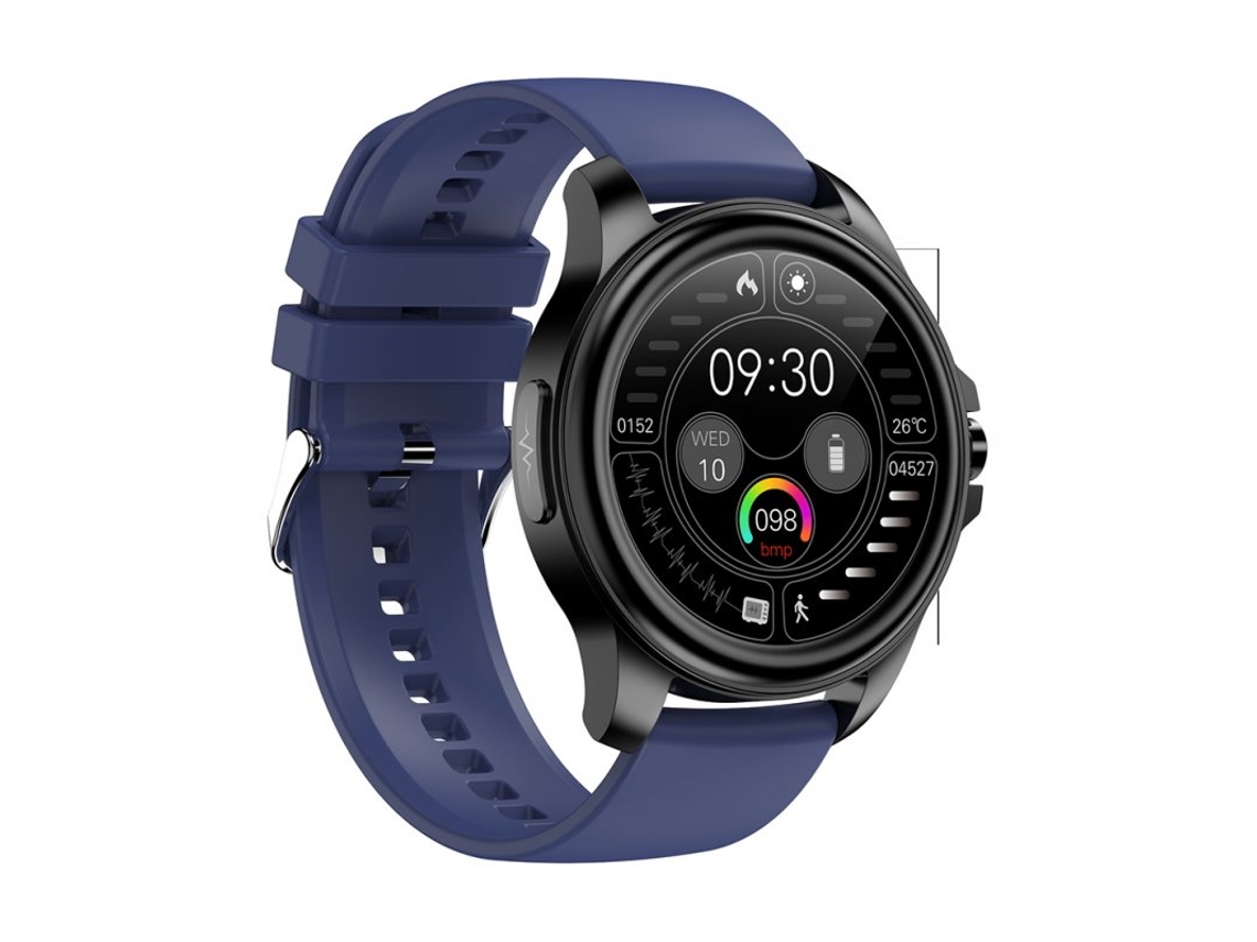 Pulseira Desportiva E89 Hd Ecg Pressão Arterial Monitoramento de Oxigênio Sanguíneo Silicone Azul