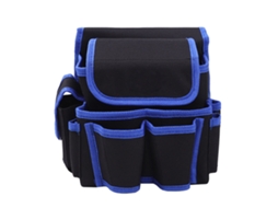 Bolsa De Ferramentas De Cintura Impermeável De Tela Oxford Multifuncional Com Bolsos Para Eletricistas Azul