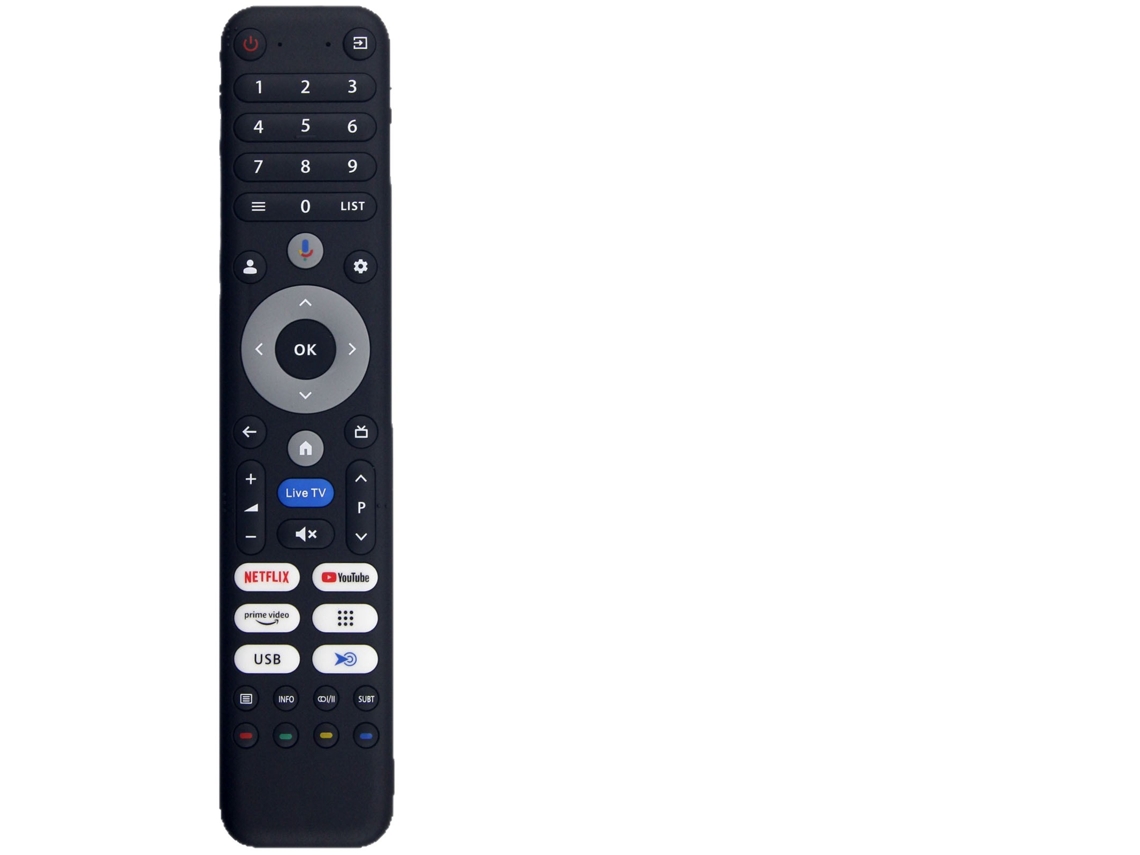 Controle Bluetooth para TV CHANGHONG Chiq L32fm10v / U65m10f / M55qn9g com comando de voz XIAOMOYU
