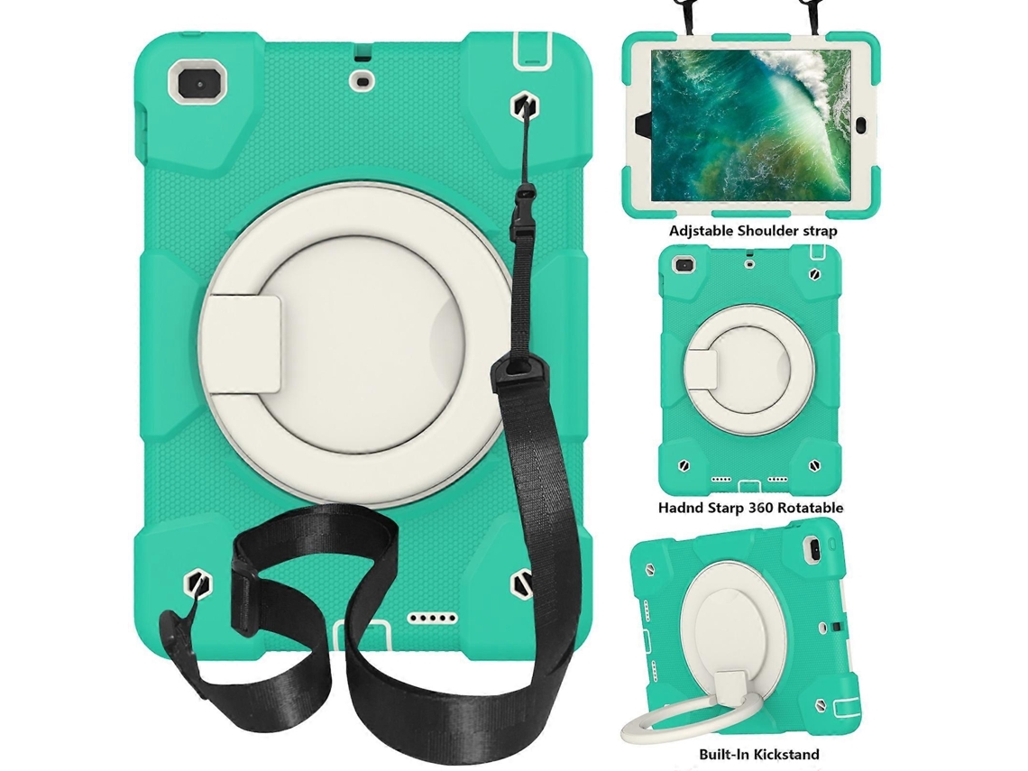 Capa de silicone com proteção total para tablet Webake com suporte e alça para iPad 9.7 2018