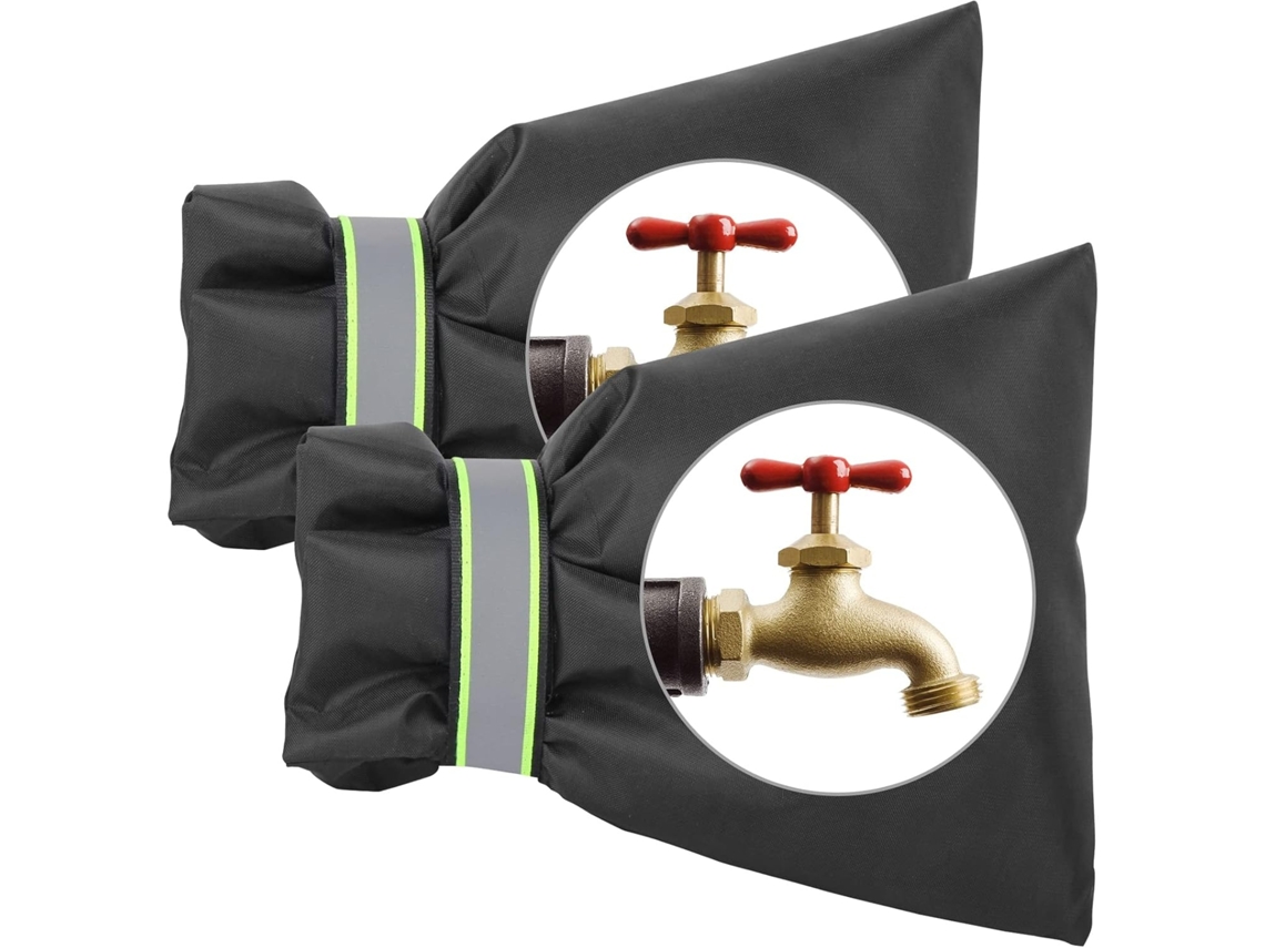 Pacote Com 2 Unidades De Capas De Torneira 22cm, Universal, Impermeável, Anticongelamento, Para Jardim - Lurelia