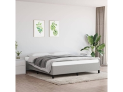 Vidaxl Estrutura De Cama Sem Colchão 180x200 Cm Tecido Cinzento-claro