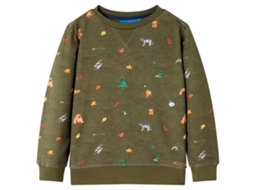 Sweatshirt Para Criança Cor Caqui 104
