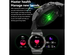 Smartwatch Relógios Inteligentes Militares Amoled De 1.43 Para Homens Atender/fazer Chamada Rastreador De Fitness Ip68 De 400mah Yizhood