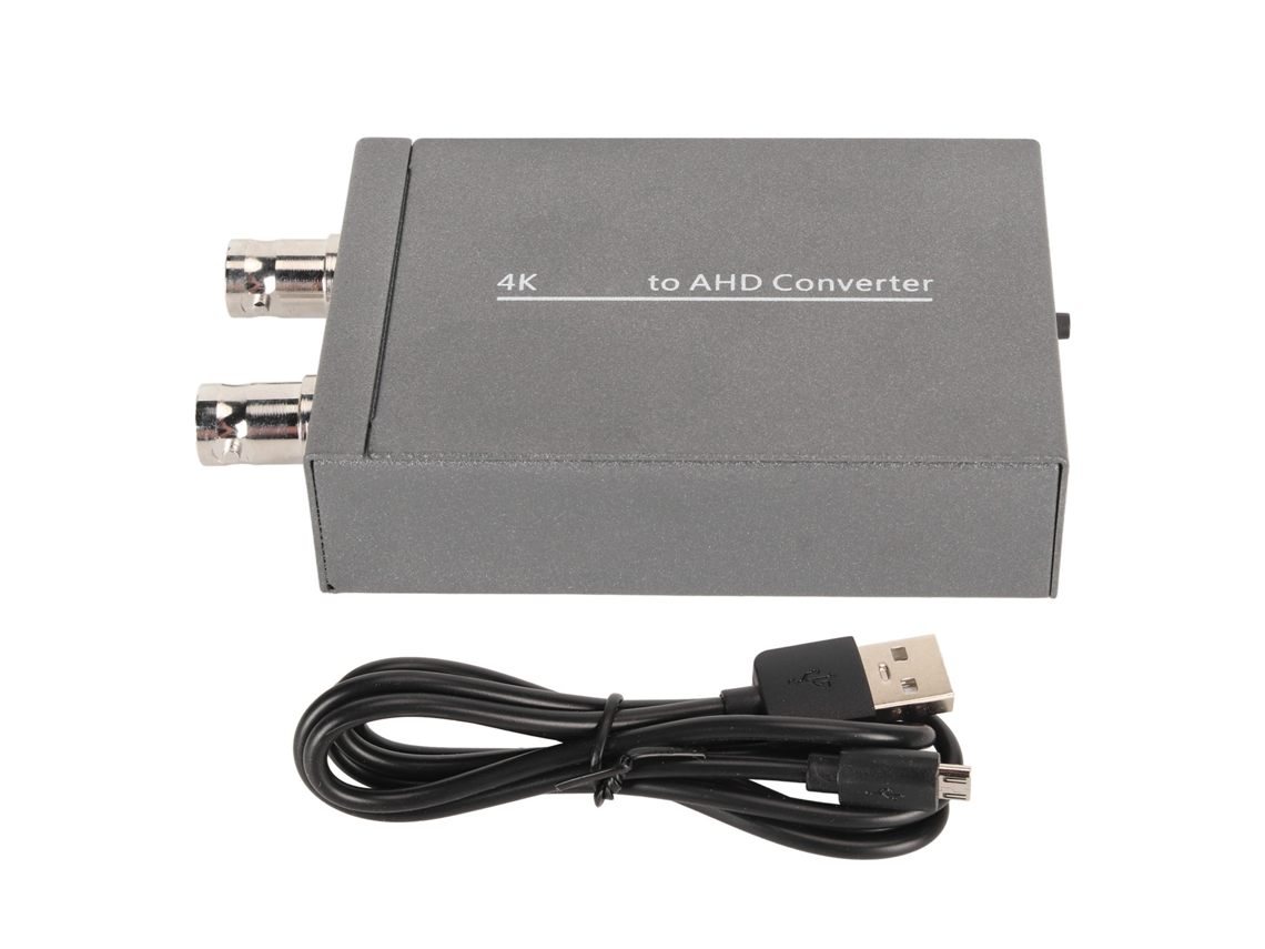 Conversor Hdmi Para Ahd 4k 1080p 1 Entrada 2 Saídas Com Loop De Sinal Para Câmera Cctv Hd