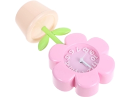 Despertador Compacto Com Estampa Floral Para Estudantes, Relógio Portátil Silencioso, Design Decorat Gokoco