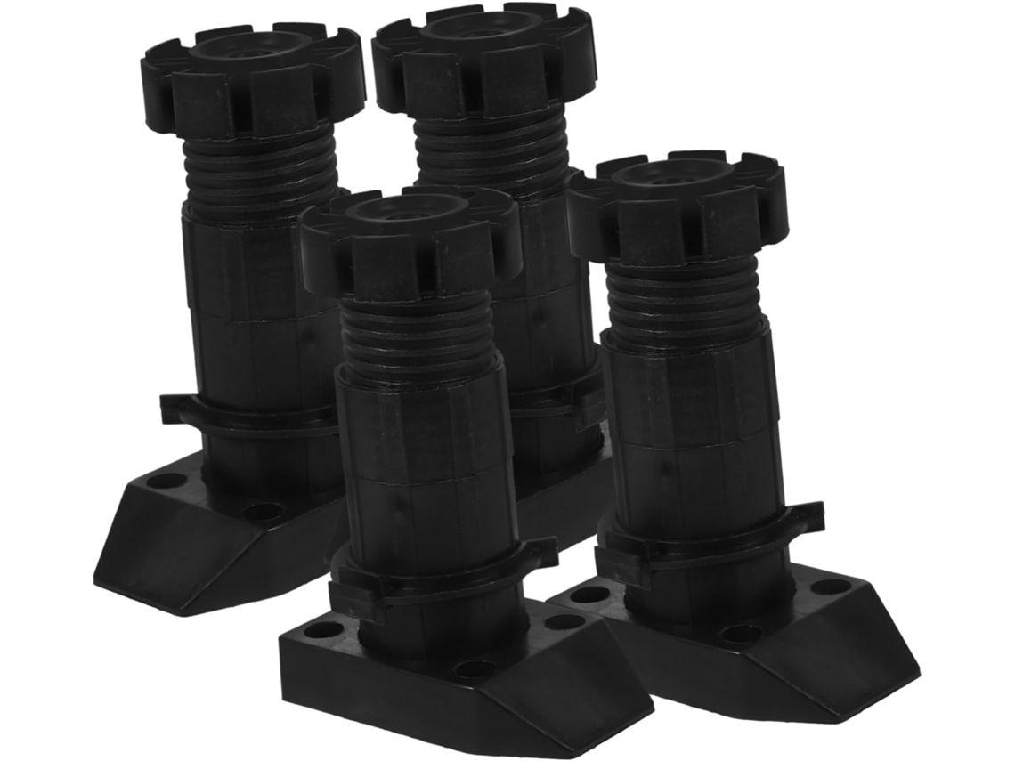 Conjunto de 4 pés ajustáveis para móveis e armários GOKOCO