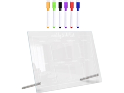 Tableau Effaçable À Sec En Acrylique Pour Bureau, Portable Et Multifonction, Planification Hebdomadaire