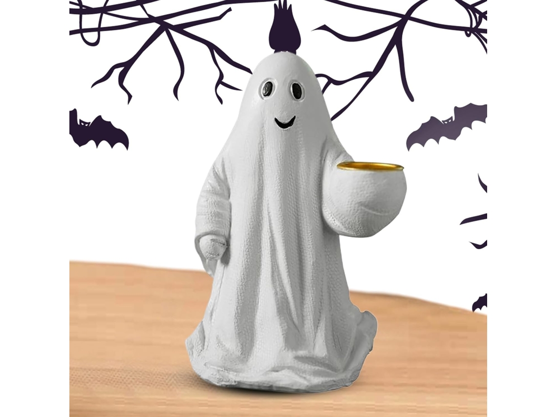 Escultura De Resina De Fantasma Fofo Para Decoração De Halloween |