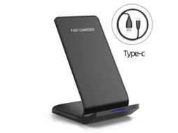 Suporte Carregador Ydcy Wxcd-221107-1Fm Iphone 14/13/12/11/Se/Xs/Xr Samsung 15W Preto