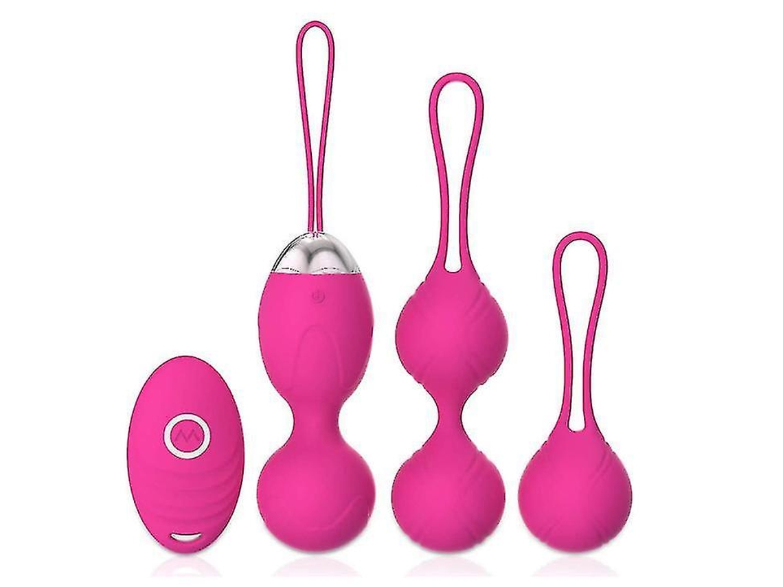 3 Kegel Balls Device Kit, Vibradores Femininos, Músculos Pélvicos Fortes E De Tom, Vermelho