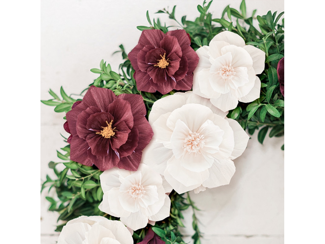 Flores De Papel (3d Dobradas, Espessadas) Eoocoo