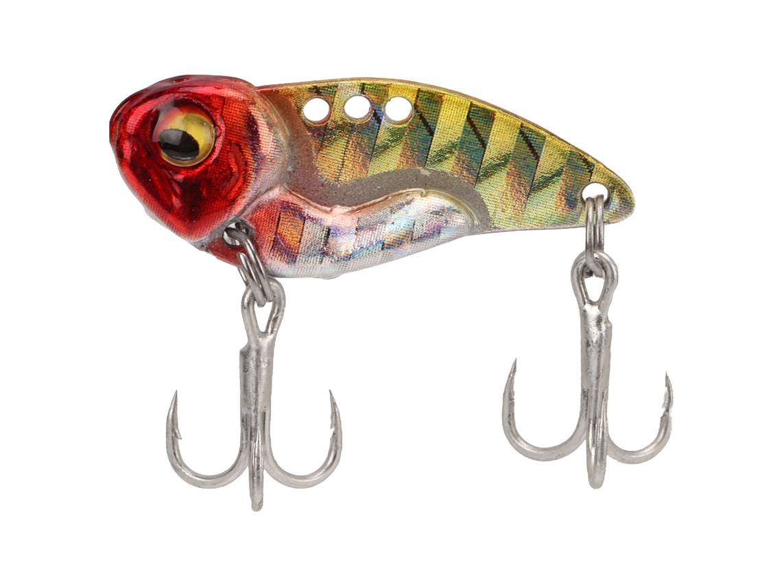 Lure (freshwater Fishing For Zander And Bass, Metal Teasing Vib) 5g Artificial Bait Red