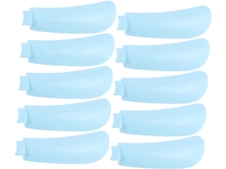 Kit Com 10 Pás De Ventilador Universais De Plástico Azul-celeste E Acessórios.