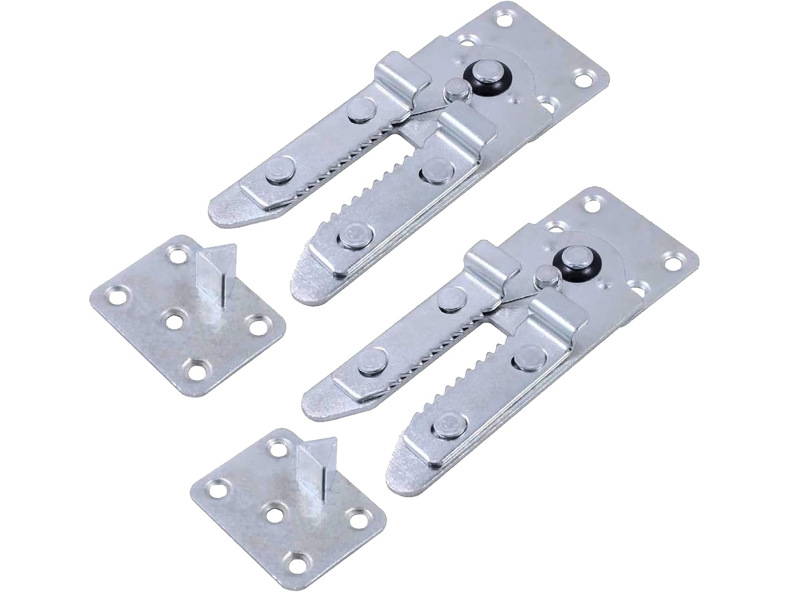 Conjunto De 2 Dobradiças Para Móveis Conectores Sofás E Modulares Suportes Metal