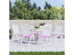 Vidaxl Almofadões P/ Cadeira 6pcs 50x50x3cm Tecido Rosa