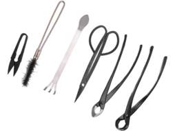 Conjunto De 6 Peças De Ferramentas Para Bonsai Em Aço Inoxidável