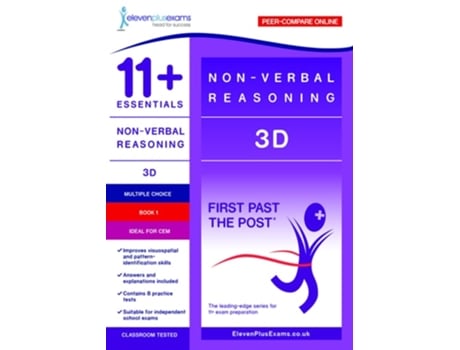 Livro 11 Essentials - 3-D Non-verbal Reasoning Book 1 - CEM de Eleven Plus Exams (Inglês)