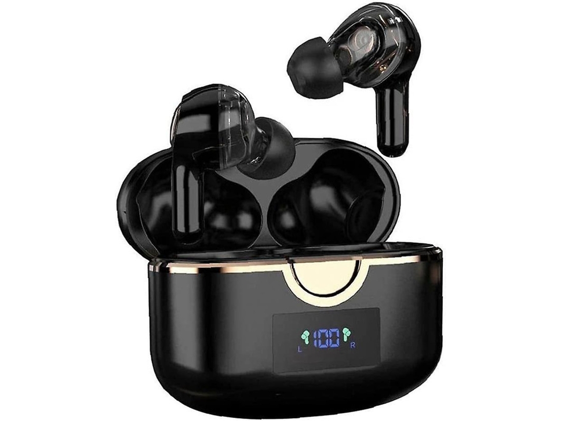 Auriculares Sem Microfones Touch Control Intra YEMAESRE Bluetooth Preto