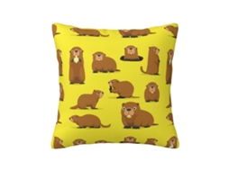 Fronhas Decorativas Com Estampa De Desenho Animado De Marmota E Marmota, Capa De Almofada Para Sofá-cama Interno De 18 X 18 Polegadas