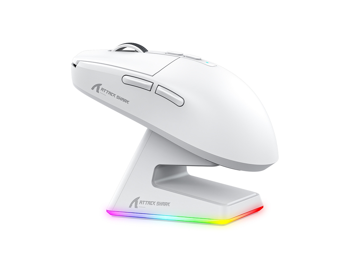 Rato Gaming Leve X6 Sem Fios, Três Modos (com Fio, 2,4g E Bluetooth 5.2), Dpi Máximo De 26000, Iluminação Rgb, Base De Carregamento Tátil