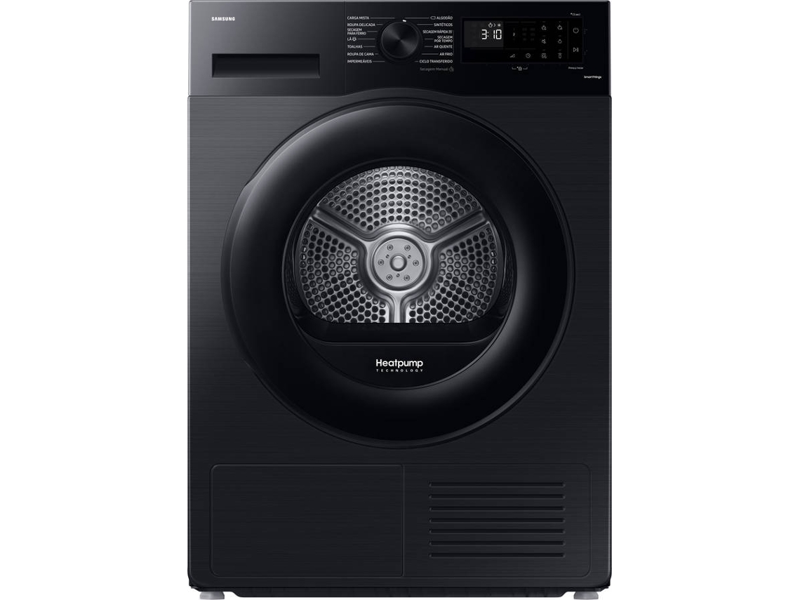 Máquina de Secar Roupa SAMSUNG DV80CGC0B0ABEP (8 kg - Bomba de Calor - Preto)