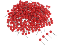 Shineofi 300-Alfinetes Para Mapa Vermelho, Alfinetes Cortiça Com Cabeça Redonda, Alfinetes Plástico E Aço Pará