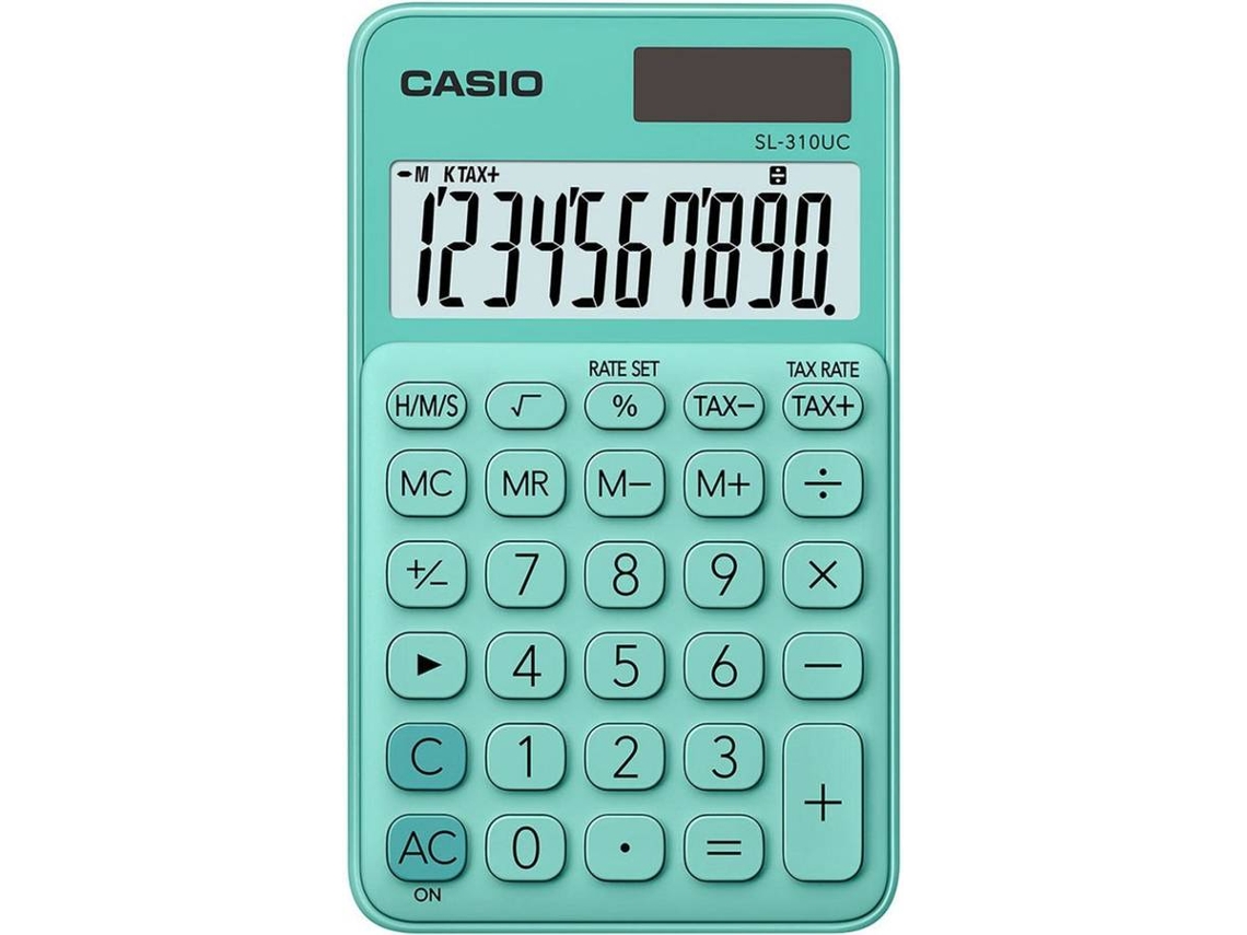 Calculadora Básica CASIO SL-310UC-GN Verde (10 dígitos)