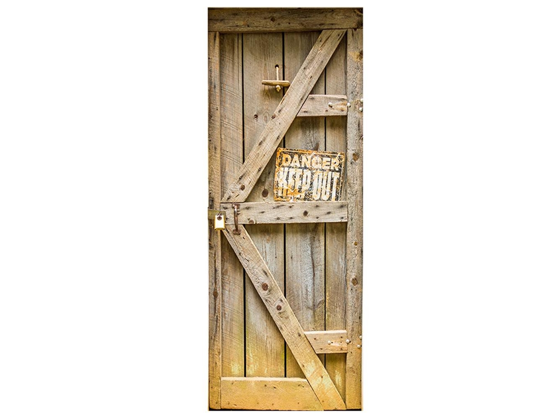 Adesivo para Porta em Madeira Decoração Resistente À Água e Renovação de Tejadilho LAXISCREED
