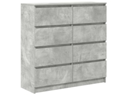 Aparador Derivados da Madeira Cinzento Cimento (100x35x99 cm) MAISON EXCLUSIVE