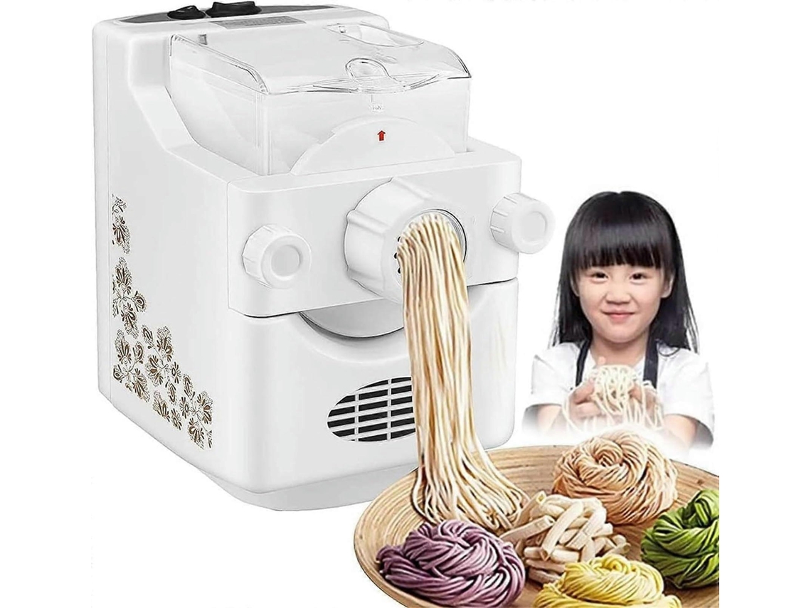 Máquina De Fazer Massa Elétrica Automática De 180 W Com 9 Moldes Para Macarrão Caseiro, Ideal Para Iniciantes.