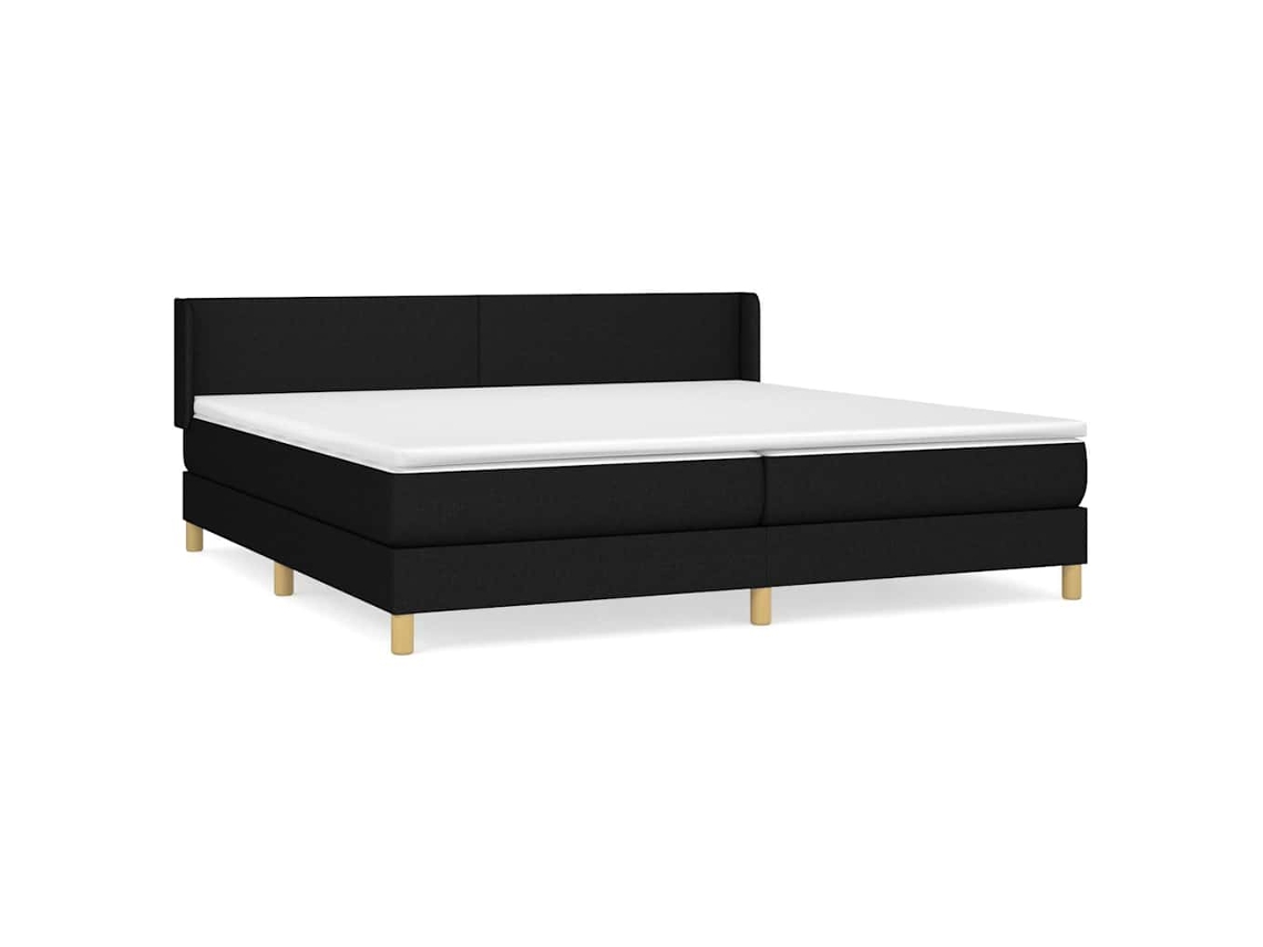 Box Spring Bed, Box Spring Beds Vidaxl Preto Tecido (200 X 200 Cm)