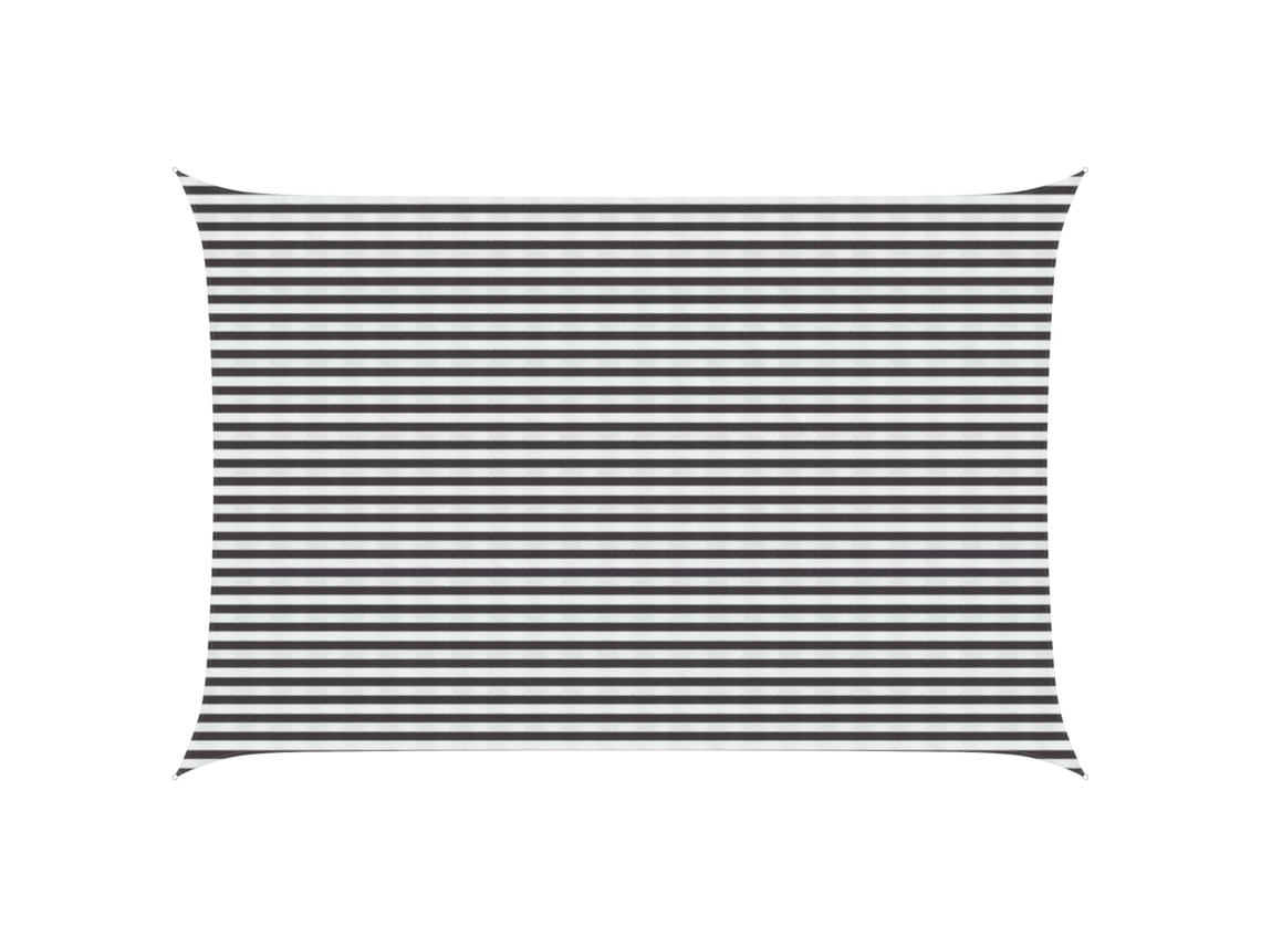 Conjunto 1 Vela De Sombra Vidaxl Antracite Polietileno De Alta Densidade (4 X 6 M)