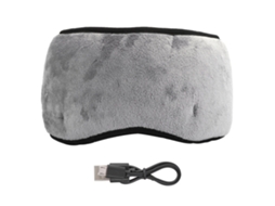 Máscara Para Dormir Com Fones De Ouvido Bluetooth 5.0 Inteligente Cobre Olhos Música Viagem Cinza Unissex