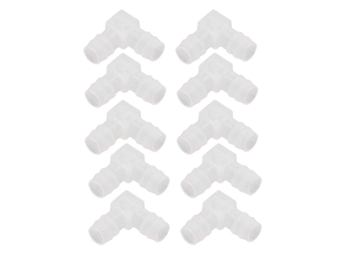 Conector Plástico 90° Em L, Cotovelo Para Tubo, 10 Unidades, Pp Não Tóxico E Inodoro, Para Aquário E Laboratório