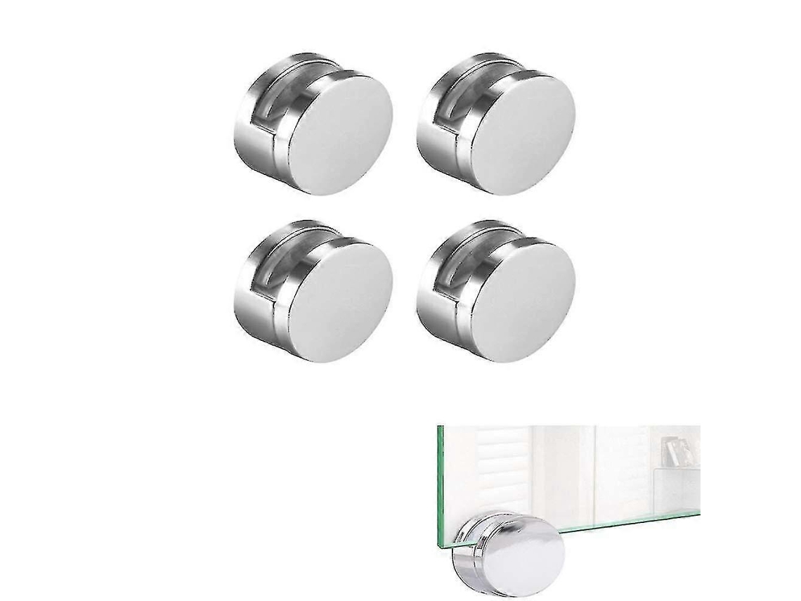 Rebe 8 Peças de Clips para Espelho Aço Inoxidável Suporte Parede Montagem Fácil para Espelhos de 3 7mm de Espessura