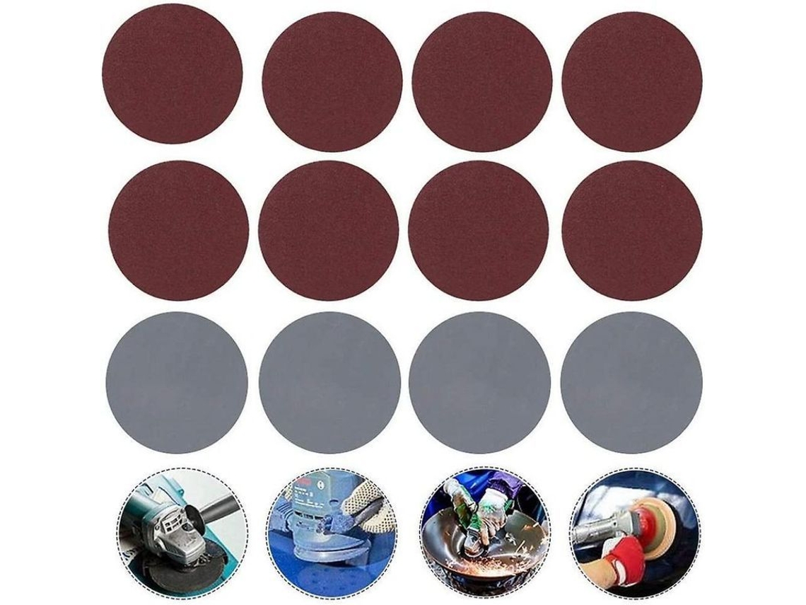 Discos de Lijar Arena Abrasiva Arena 100 75mm 80 3000 Grit para Metal Madeira e Plástico S/MARCA