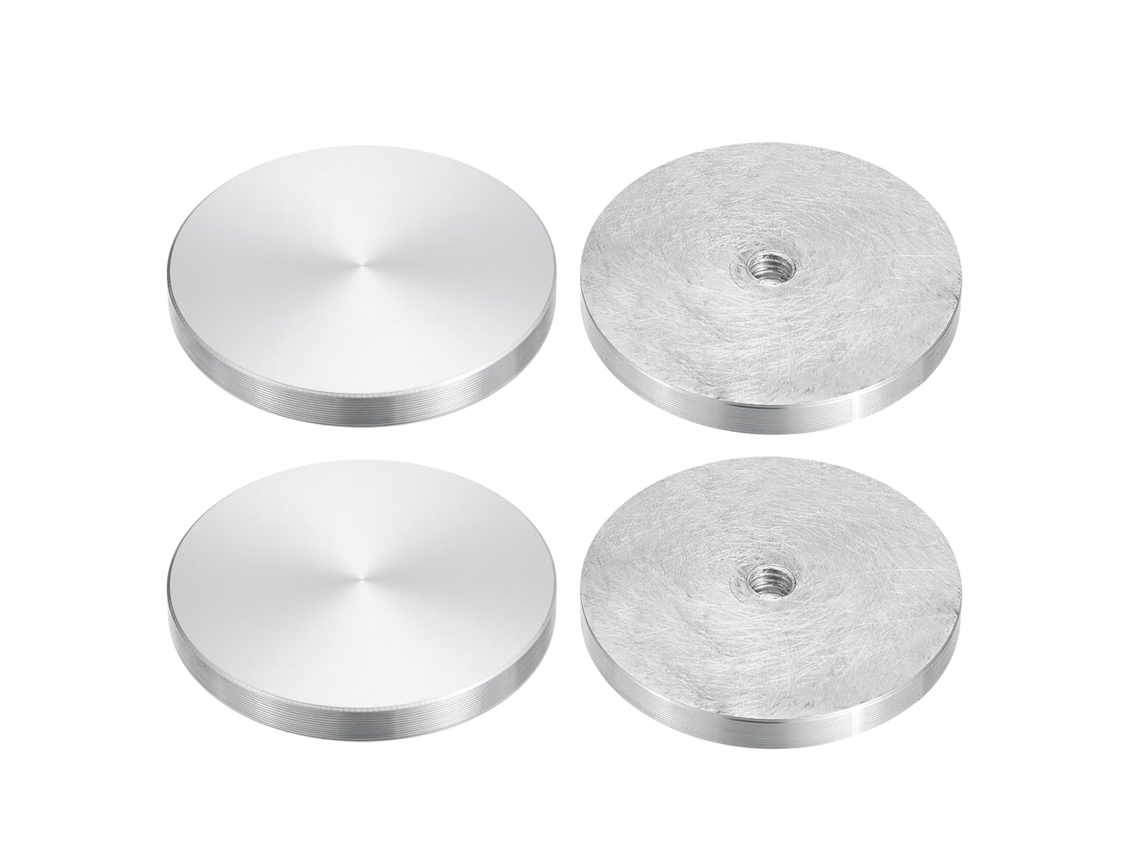4 Peças Grade De Ventilação 60 Mm Alumínio